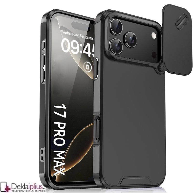 Smūgiams atsparus dėklas su kameros apsauga (Apple Iphone 17 Pro Max/18 Pro Max) Smūgiams atsparus dėklas su kameros apsauga (Apple Iphone 17 Pro Max/18 Pro Max)
